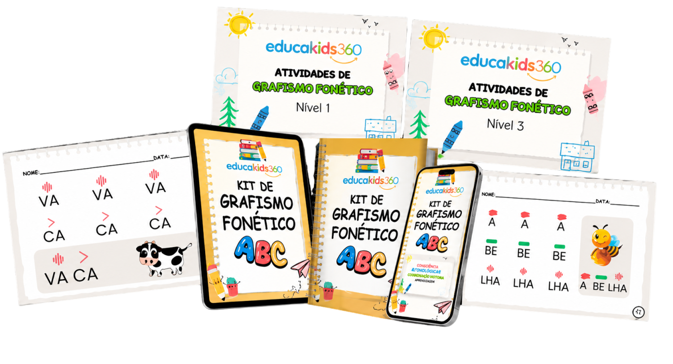 Kit Educakids360 — Método Grafismo Fonético